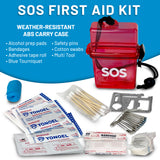 UrbanPrepp Mini First Aid Kit - Essential 55 Piece Compact Kit in Waterproof Case - Camping Essential for Safety and Preparedness - for Travel, Car, Bag, Backpack, Outdoors